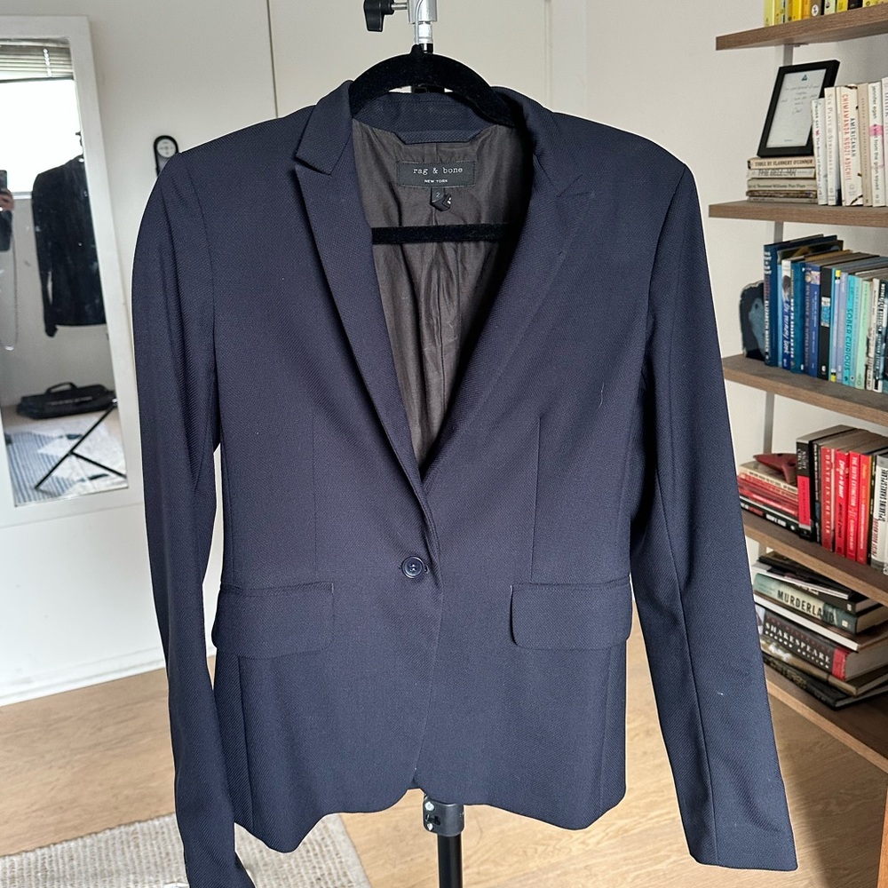 Rag & Bone Navy Blazer Size 2